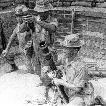 22 Gurkha Mortar practice