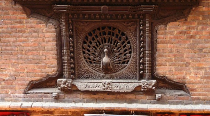 The peacock Window, the "Mona Lisa" of Nepal